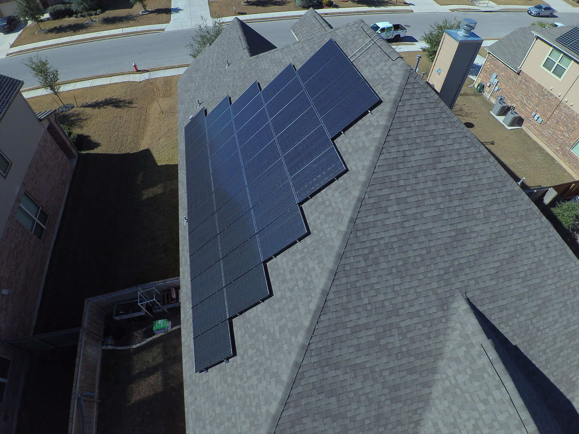 solar panels on home